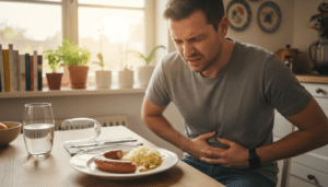 Übelkeit nach dem Essen durch Unverträglichkeiten